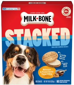 Image of a box of Milk Bone Stacked Biscuits